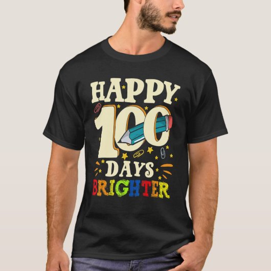 100 Days of School Teachers Kids Child Boys 100 Da Tシャツ (正面)