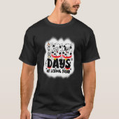100 Days of School Today 100 Days School Dalmatian Tシャツ (正面)