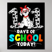 100 Days Of School Today Cute Dog Teacher Student ポスター (正面)