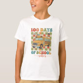 100 Days Of School Vibes Tシャツ (正面)
