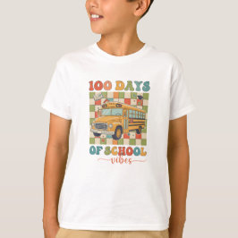 100 Days Of School Vibes Tシャツ