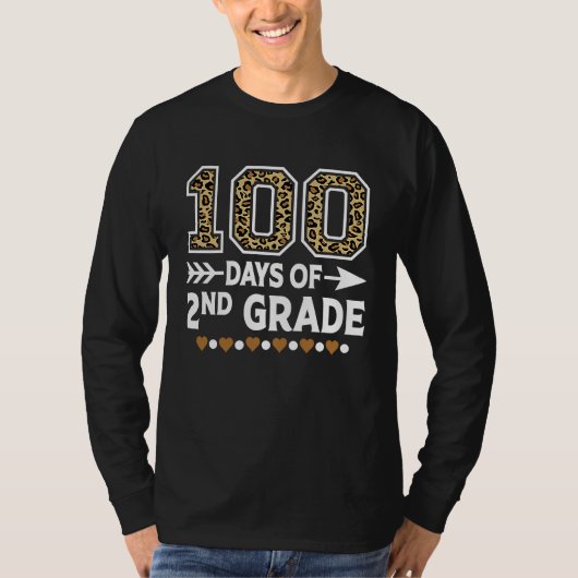100 Days Of Second Grade Teacher 100th Day Of Scho Tシャツ (正面)