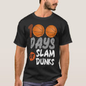 100 Days Of Slam Dunk Basketball 100th Day Of Scho Tシャツ (正面)