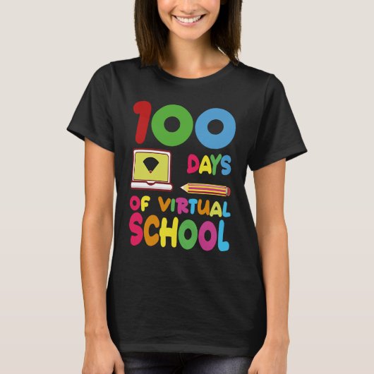 100 Days Of Virtual School 2023 Tシャツ (正面)