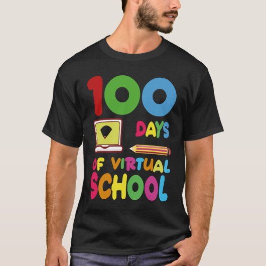 100 Days Of Virtual School 2023 Tシャツ (正面)