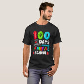 100 Days Of Virtual School Funny 100th Day Of Scho Tシャツ (正面フル)
