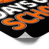 100 Days School Sketll Shirt For Kids Student 100t ポスター (角)