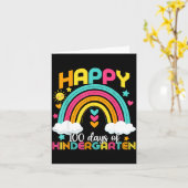 100 Days Smarter 100th Day Of Kindergarten Teacher カード (黄色い花)