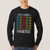 100 Days Smarter  100th Day Of School Counting Tシャツ (正面)