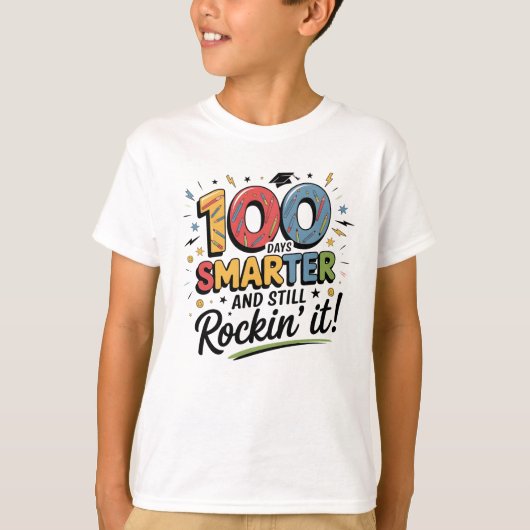 100 Days Smarter and Still Rockin’ It Tシャツ (正面)