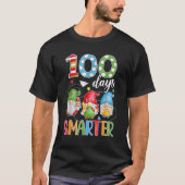 100 Days Smarter Gnome 100th Day Of School Men Kid Tシャツ (正面)