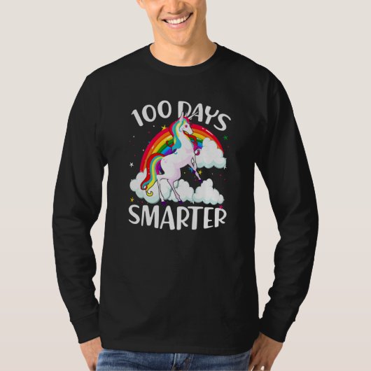 100 Days Smarter Happy 100th Day Of School Cute Un Tシャツ (正面)