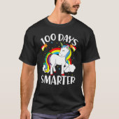 100 Days Smarter Happy 100th Day Of School Cute Un Tシャツ (正面)