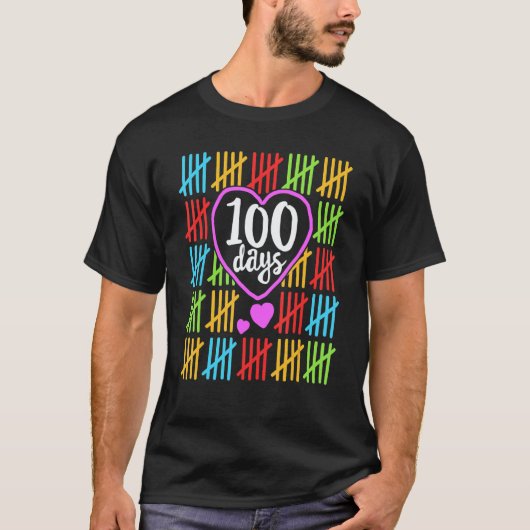 100 Days Smarter Happy 100th Day Of School Student Tシャツ (正面)