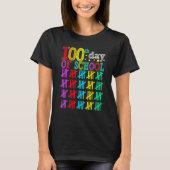 100 Days Smarter Happy 100th Day Of School Student Tシャツ (正面)