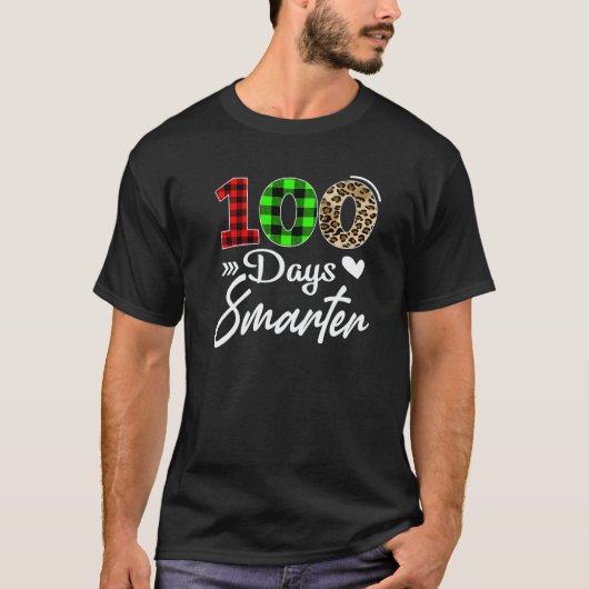 100 Days Smarter Happy 100th Day Of School Teacher Tシャツ (正面)
