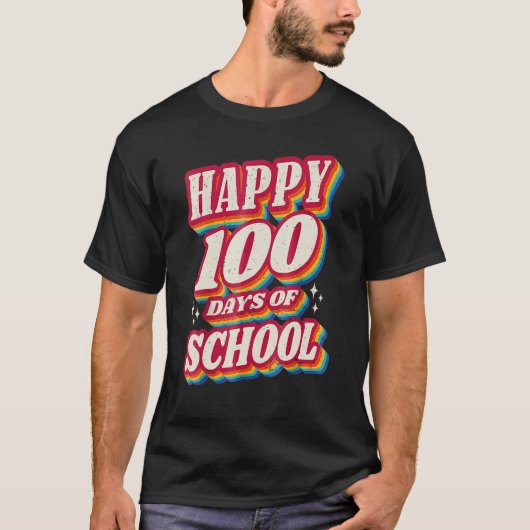 100 Days Smarter Happy 100th Day Of School Teacher Tシャツ (正面)