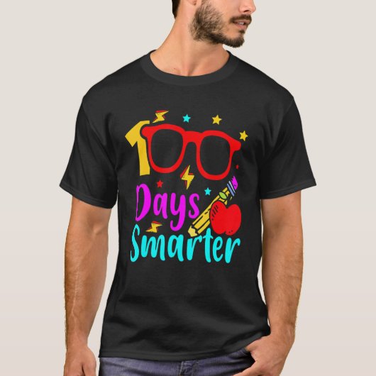 100 Days Smarter Kids Boy Girls 100th Day Of Schoo Tシャツ (正面)