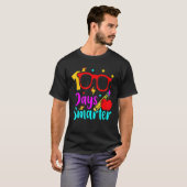 100 Days Smarter Kids Boy Girls 100th Day Of Schoo Tシャツ (正面フル)