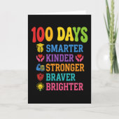 100 Days Smarter Kinder Braver Brighter School カード (正面)