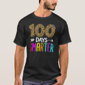 100 Days Smarter Kindergarten 100th Day Of School Tシャツ (正面)