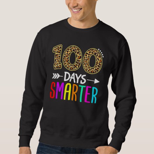 100 Days Smarter Kindergarten Child 100th Day Of S スウェットシャツ (正面)