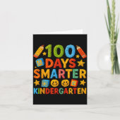 100 Days Smarter Kindergarten Milestone School Ach カード (正面)