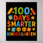 100 Days Smarter Kindergarten Milestone School Ach ポスター (正面)