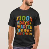 100 Days Smarter Kindergarten Milestone School Ach Tシャツ (正面)