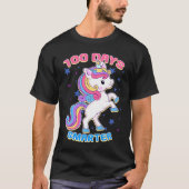 100 Days Smarter Magical Learning Unicorn Student  Tシャツ (正面)