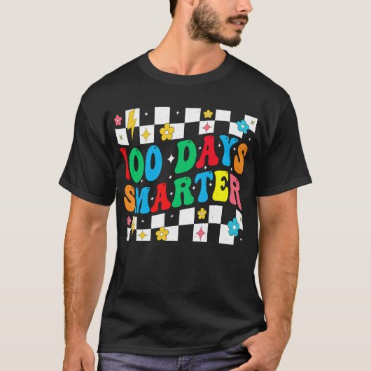 100 Days Smarter Of SchoolT-Shirt Tシャツ (正面)