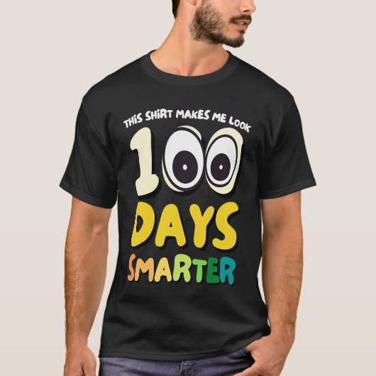 100 Days Smarter Preschool Kindergarten Elementary Tシャツ (正面)
