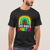 100 Days Smarter Rainbow 100th Day Of School Teach Tシャツ (正面)