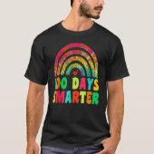 100 Days Smarter Rainbow 100th Day Of School Teach Tシャツ (正面)