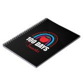 100 Days Smarter Rainbow Funny 100th Day of School ノートブック (左側)