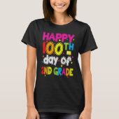 100 Days Smarter Second Grade 100th Day Of School  Tシャツ (正面)