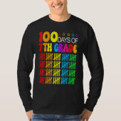 100 Days Smarter Seventh Grade 100th Day Of School Tシャツ (正面)