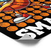 100 Days Smarter Sketll Kids 100 Days Of School Bo ポスター (角)