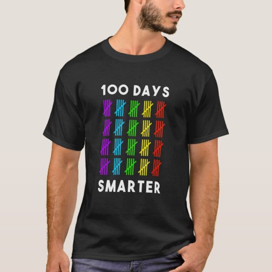 100 Days Smarter Students Boys Girls 100 Days Of S Tシャツ (正面)