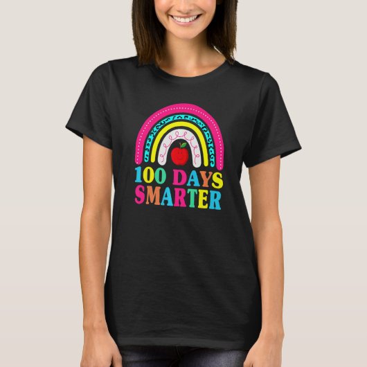 100 Days Smarter Teacher Or Student 100th dayLeopa Tシャツ (正面)