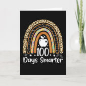 100 Days Smarter Teacher Rainbow Classroom School カード (正面)