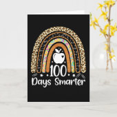 100 Days Smarter Teacher Rainbow Classroom School カード (黄色い花)