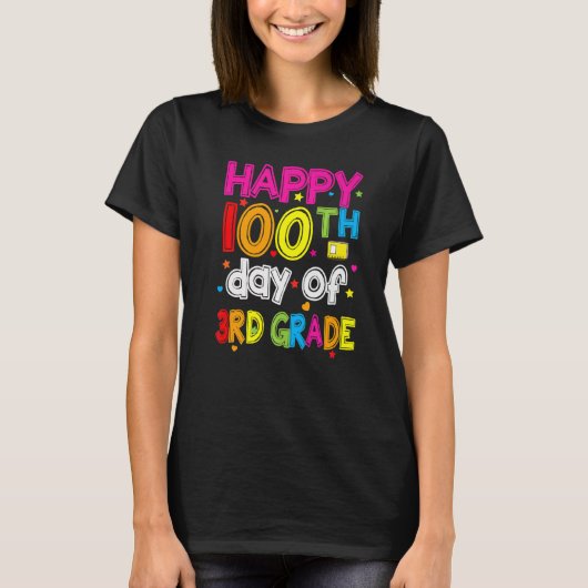 100 Days Smarter Third Grade 100th Day Of School 3 Tシャツ (正面)