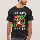 100 Days Smarter Tiger Dabbing 100th Day of School Tシャツ (正面)