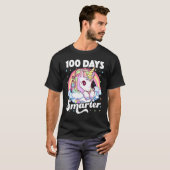 100 Days Smarter Unicorn Girls Teacher 100th Day O Tシャツ (正面フル)