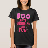 100 Days Sprinkled With Fun 100th Day Cute Donut G Tシャツ (正面)