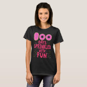 100 Days Sprinkled With Fun 100th Day Cute Donut G Tシャツ (正面フル)