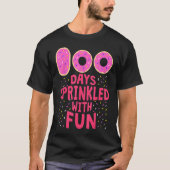 100 Days Sprinkled With Fun 100th Day Cute Donut G Tシャツ (正面)