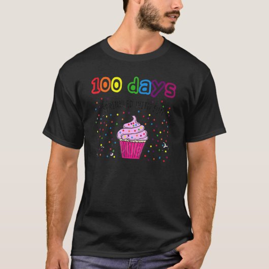 100 Days Sprinkled With Fun Cupcake 100 Days Of Sc Tシャツ (正面)