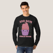 100 Days Sprinkled With Fun Cupcake 100th Day Of S Tシャツ (正面フル)